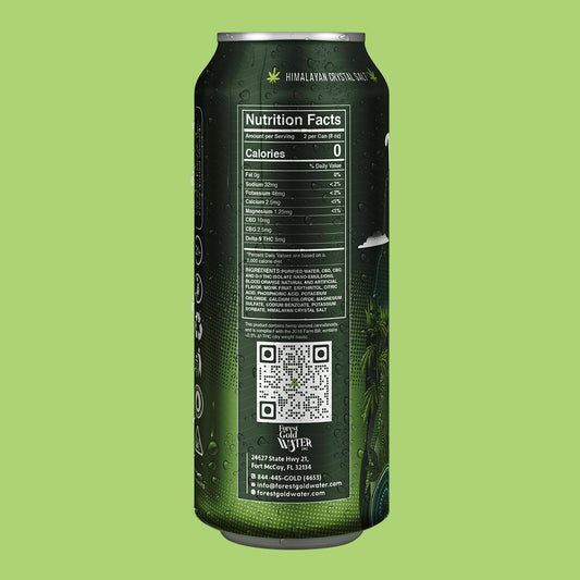 Vibe Exilir's can with Nutrition Facts