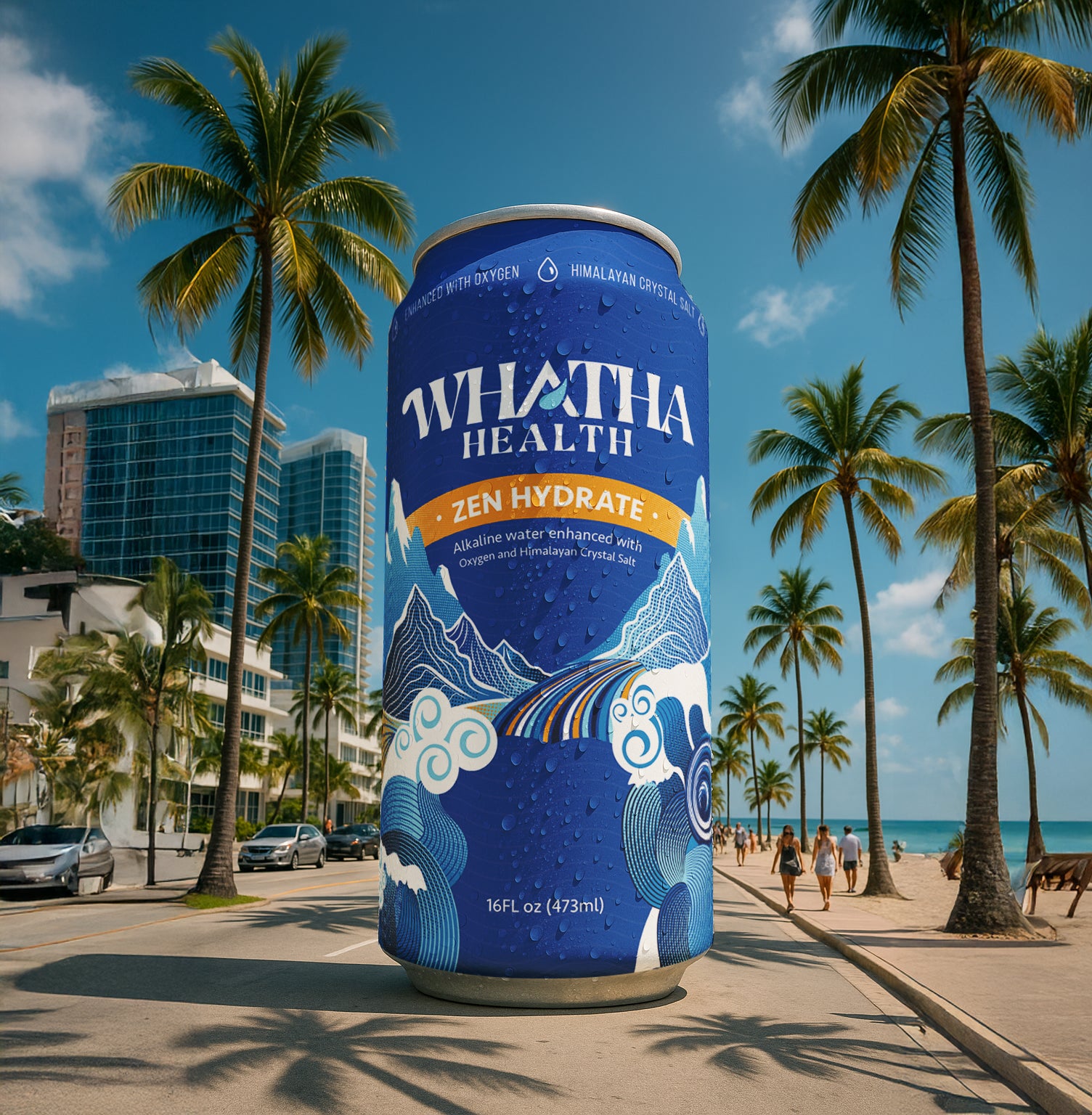 Zen Hydrate at the beach