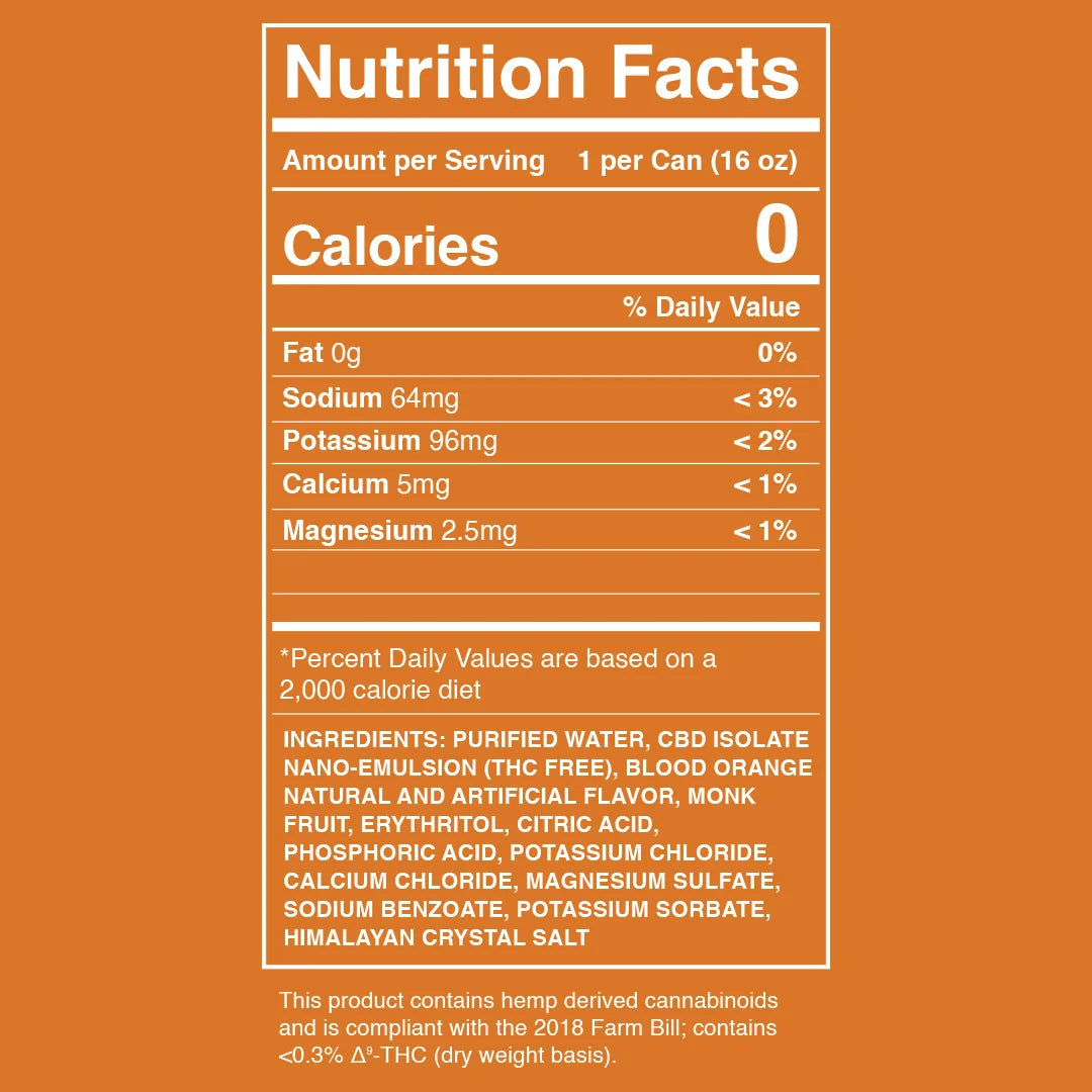 Mindful Spark nutrition facts